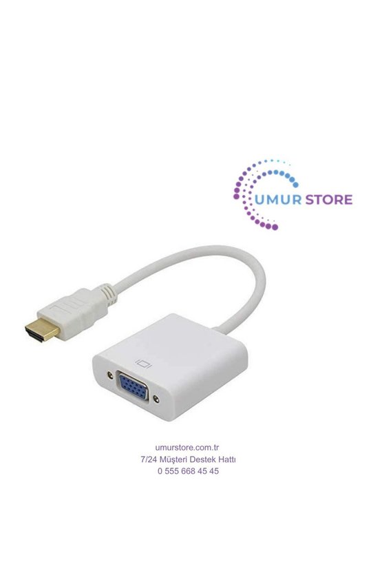 HDMI To VGA Kablo Çevirici Dönüştürücü