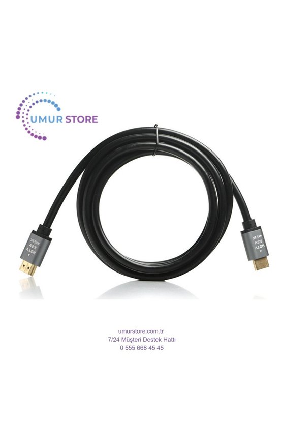 2 Metre 2.0 HDMI Kablo - 4K 60Hz,3D,18Gbps,HDR, HDCP 2.2, Dolby, eARC, Örgü Kablo (DK-HD-CV20L200G)