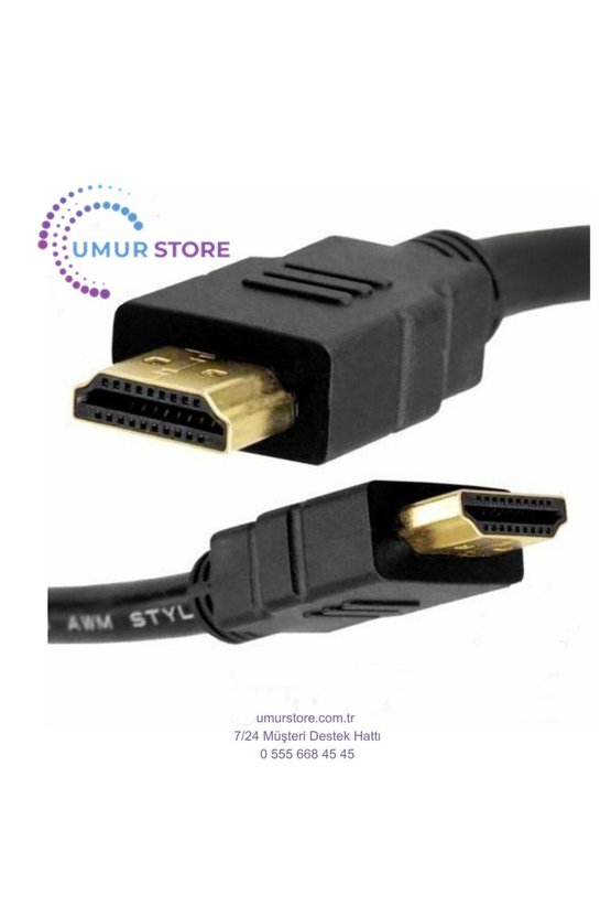 HDMI Kablo Tv Ps3 LCD Xbox Projeksiyon Kablosu Full Hd 1080P - 10 mt
