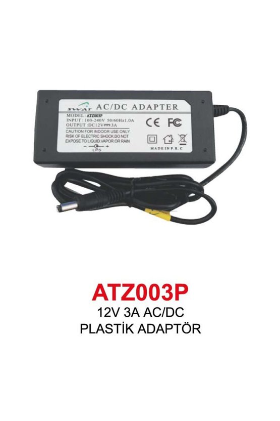12V 3A ACDC PLASTİK ADAPTÖR