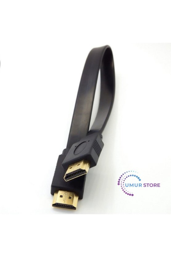 Yassı Flat Slim HDMI Kablo Uyumlu 4K Full Hd 4K 60hz 2.0 Uyumlu Kablo