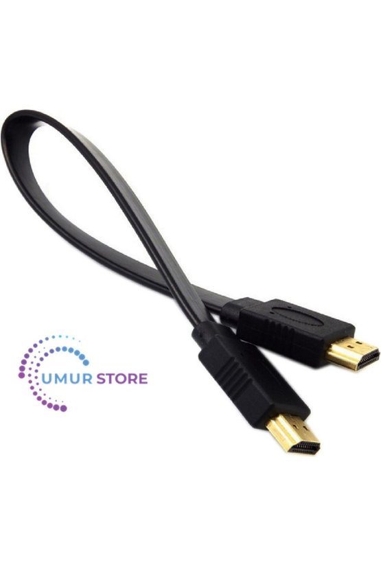 Yassı Flat Slim HDMI Kablo Uyumlu 4K Full Hd 4K 60hz 2.0 Uyumlu Kablo