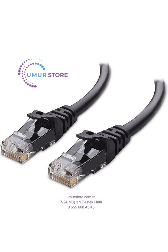 Cat6 Patch Kablo 20 Metre- Siyah