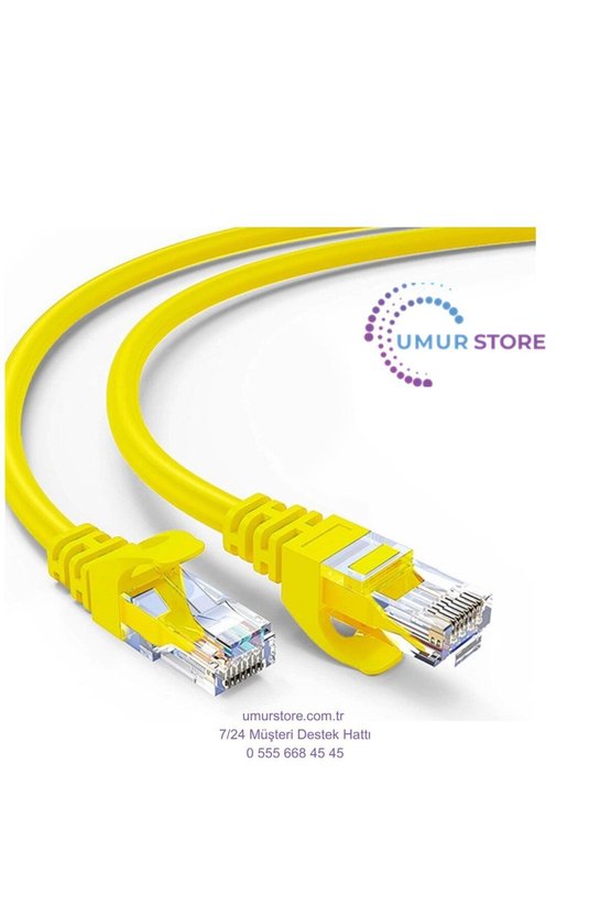 Cat6 Patch Kablo 20 Metre- Sarı