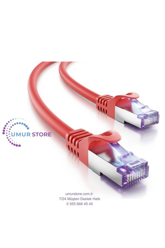 Cat6 Patch Kablo 20 Metre- Kırmızı