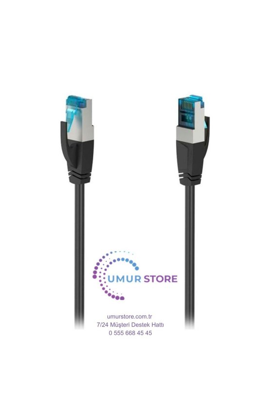 Cat6 10 Gbits Sftp Korumalı Ağ Kablosu (Siyah) 5m