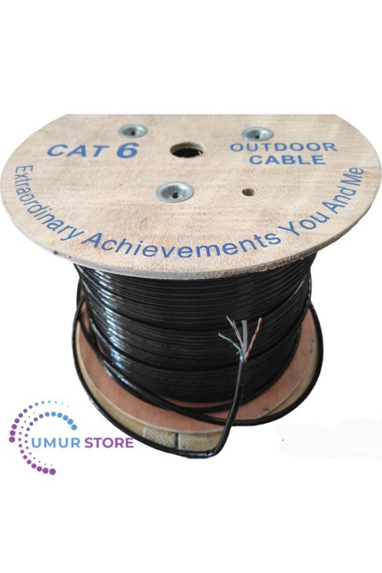 50 Metre Dış Ortam Internet Kablosu Cat6 50 mt Özel Üretim