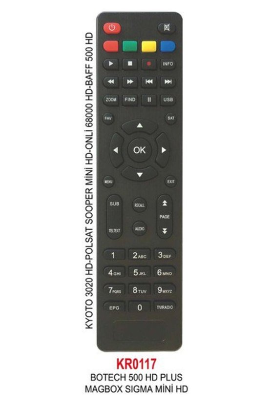 8500D Uydu Kumanda