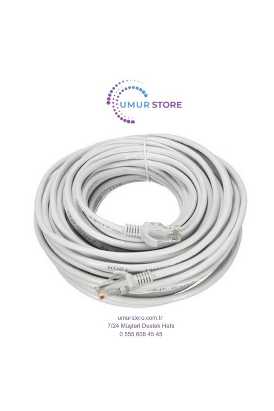 Cat6 RJ45 Vodafone Net Fiber Adsl Modem Bilgisayar Arası Ethernet Internet Kablo Cat6 10 mt