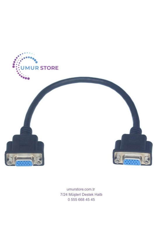 30 cm Dişi Dişi VGA Kablo Panel Tipi Dişi Dişi 30 cm VGA Kablo 15 Pin Dişi Dşi Kablo