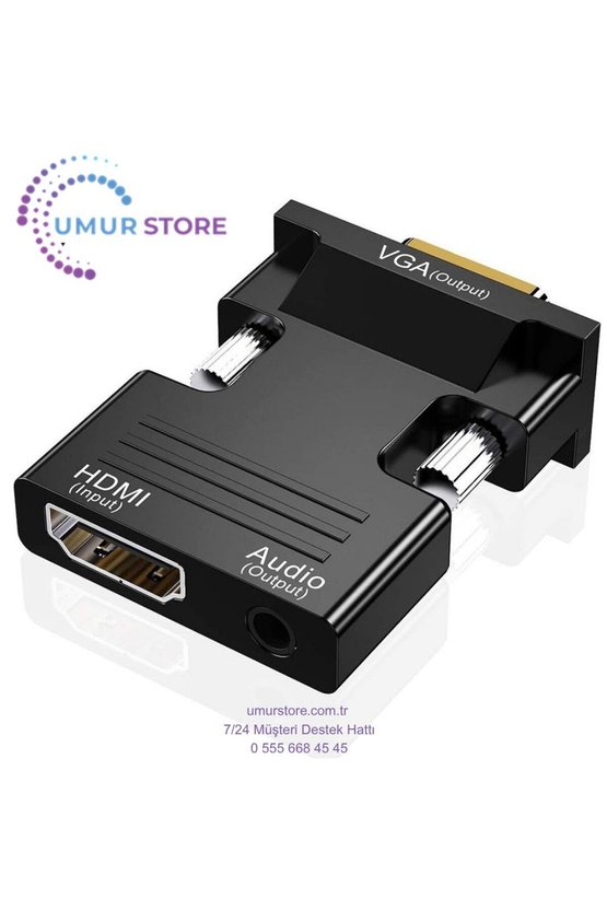 CA-4623 HDMI To VGA Sesli Dönüştürücü Adaptör