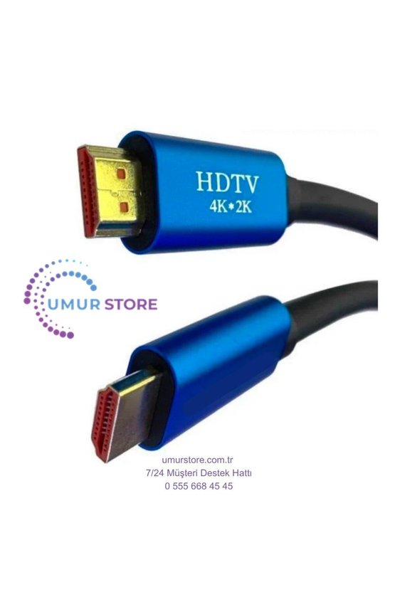 MB MB50104K HDMI Kablo 1 Metre – 4K UHD Destekli, Altın Uçlu, Kutulu