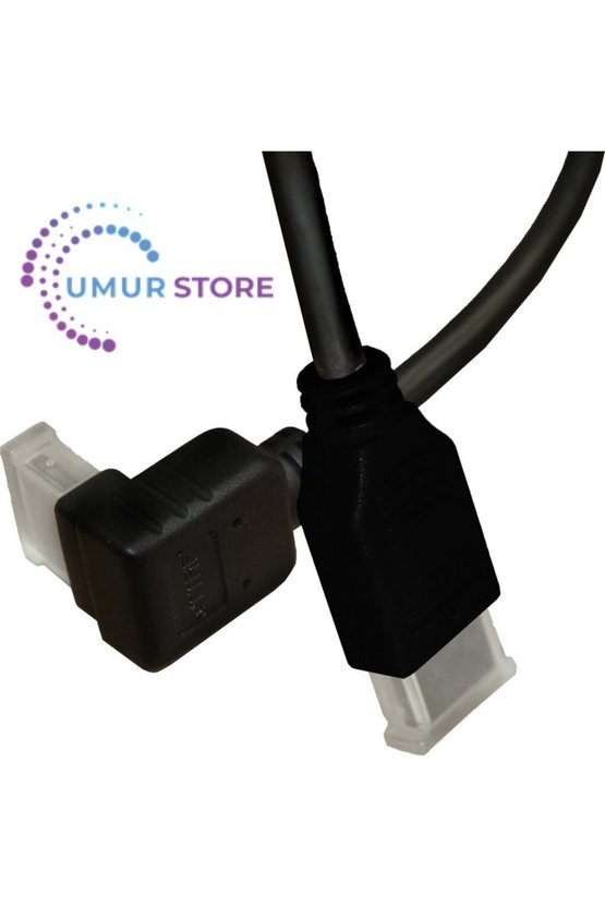 HDMI 2.0 4K Ultra Hd 60 Hz L Tipi Ses ve Görüntü Aktarım Kablosu 1 Metre