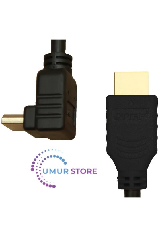 HDMI 2.0 4K Ultra Hd 60 Hz L Tipi Ses ve Görüntü Aktarım Kablosu 1 Metre