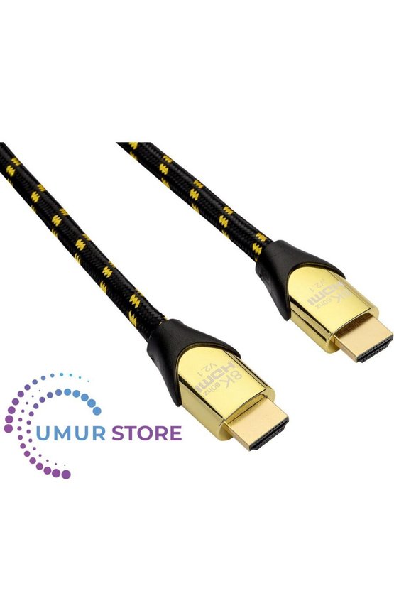 8K60 2 Metre HDMI 48 Gbps 8k Ultra Hd Sertifikalı 8k 60Hz 4320P 4K 120Hz 26 Awg D-Hdr Hdcp 2.3 Earc