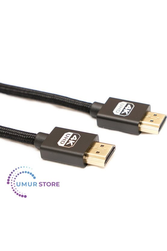 HDMI To HDMI Kablo Spiralli 4K 60Hz 80CM