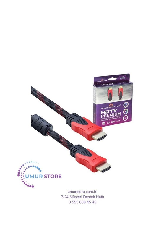 HDMI Kablo 1.5 Metre Örgülü Hdr 3D Destekli Kaliteli Görüntü Kablosu