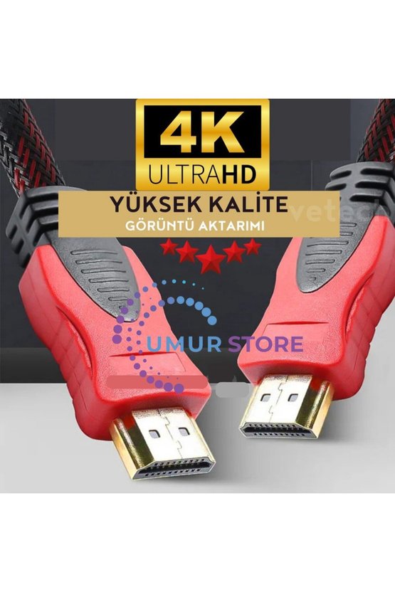 3 Metre HDMI Kablo Full Hd Tv Monitör Uydu Alıcısı Pc Uyumlu HDMI Kablosu