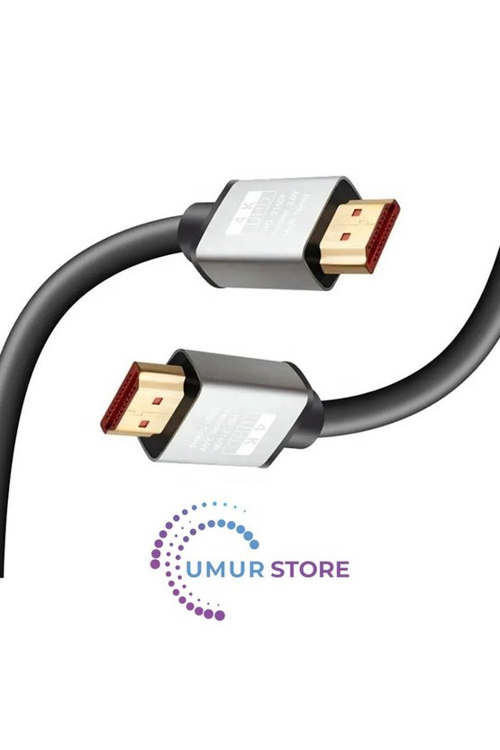 10M HDMI Kablosu 4K 60Hz, 8k, 4K 120Hz Destekli Altın Kaplama Konektör Dayanıklı Pvc