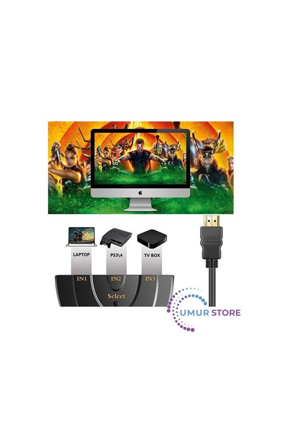 Ally 3 Port Hdmı Çoklayıcı Full Hd HDMI Switch