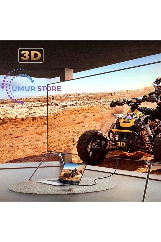 4K HDMI Örgülü Görüntü ve Ses Aktarma Kablosu 1.5 Metre