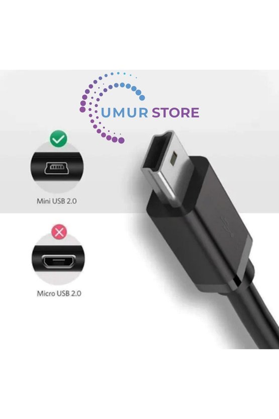 USB to Mini Uyumlu Data ve Şarj Kablosu