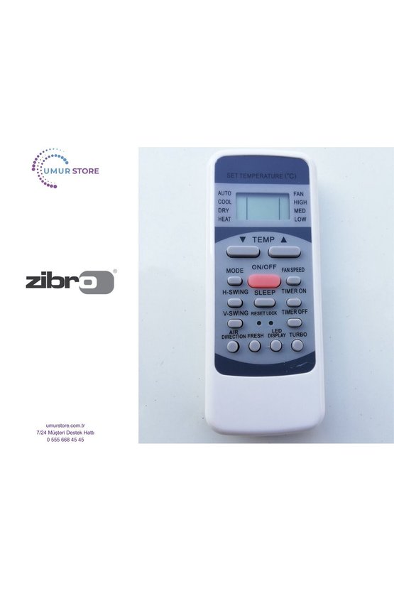 Zibro S6534 Klima Kumandası