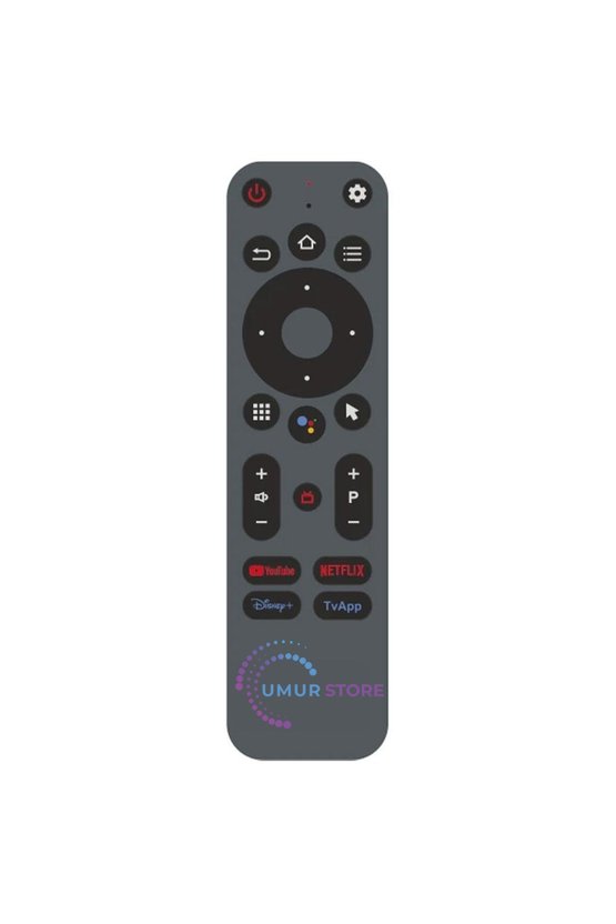 BT Air AS514 Ses Komutlu Youtube+Netflix+Disney Plus+TvAPP Tuşlu Android Tv Box Kumandası