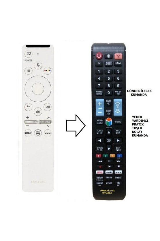 ile uyumlu BN59-01330M 4K SUHD Smart TV ( YEDEK KUMANDASI )
