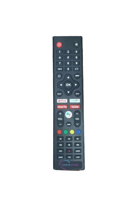 Supermax Netflix-Google Play-Youtube-Prime Vıdeo Tuşlu Android TV Box Kumanda