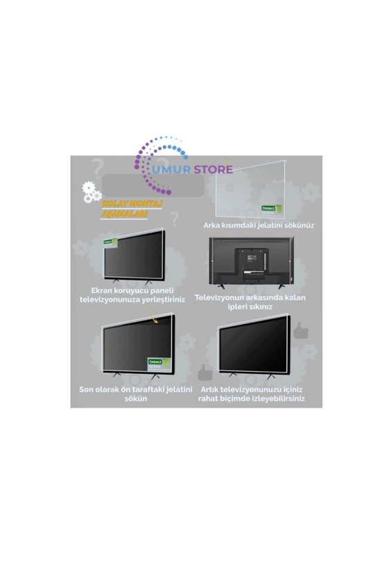 A50c890a Tv Ekran Koruyucu 50 İnç Koruyucu