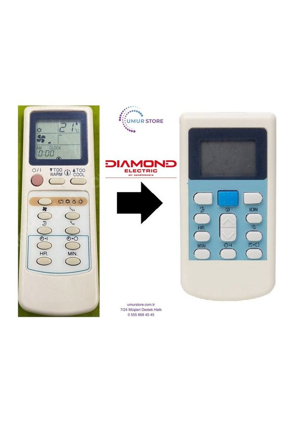 Diamond Electric Klima Kumandası Eşdeğer