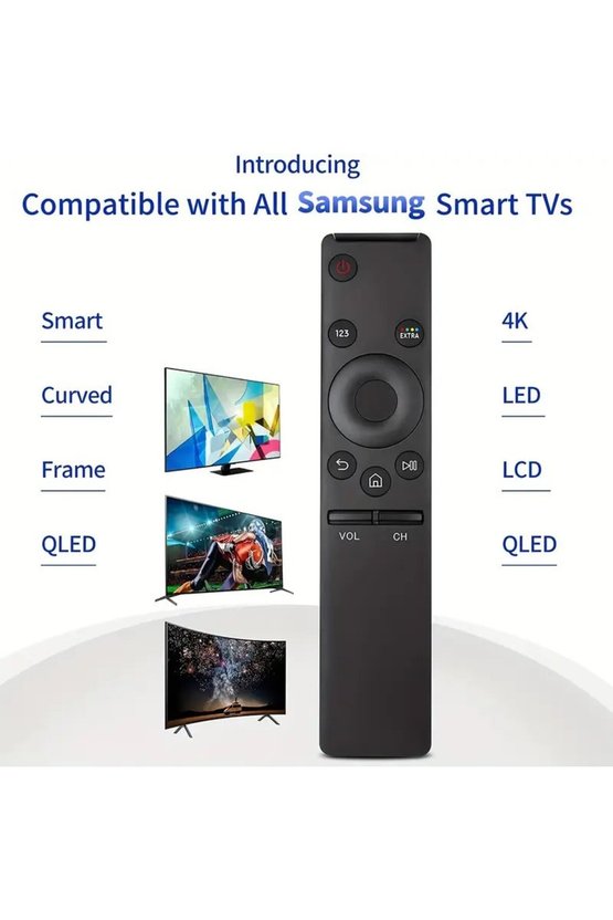 2K 4K 8K 3D HD UHD Kavisli LED QLED Akıllı TV kumandası