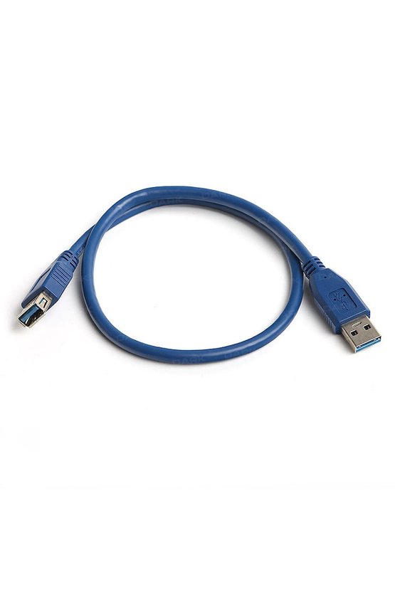 0.50 Mt USB 3.0 to USB 3.0 Mavi Erkek-Dişi USB 3.0 Uzatma Kablosu