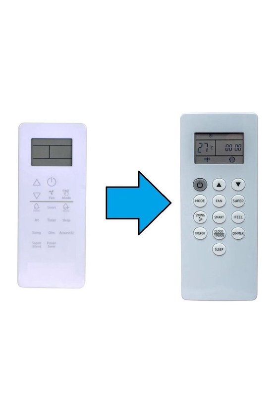 Hotpoint DG11P1-04 Ile Uyumlu Klima Kumandası-Resimde Sağdaki Gönderilir