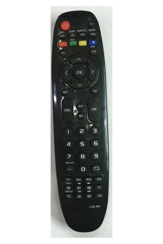 3D Kumandası Led Lcd Tv Kumandası Bombeli Siyah