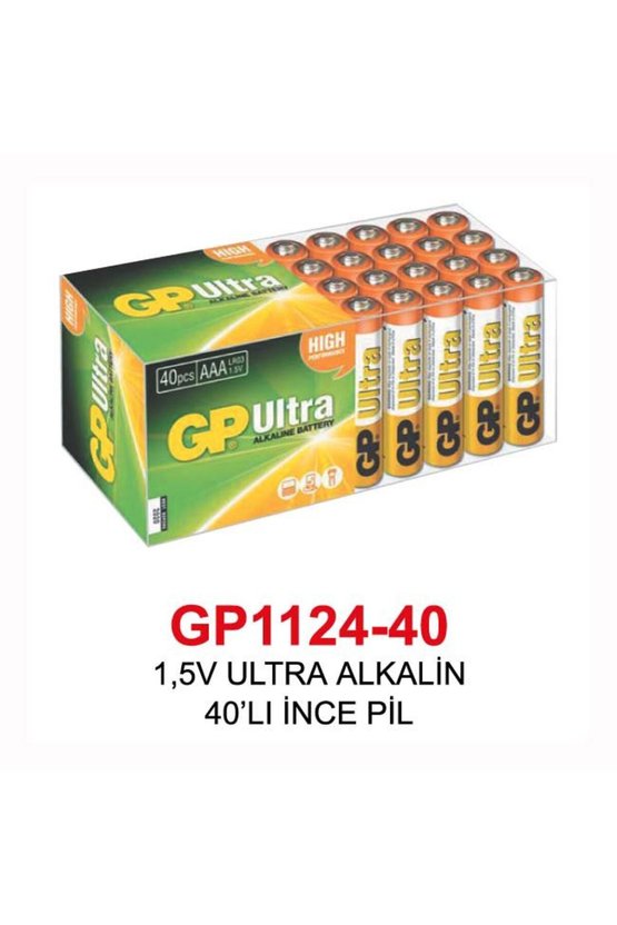 1,5V ULTRA ALKALİN 40’LI İNCE PİL