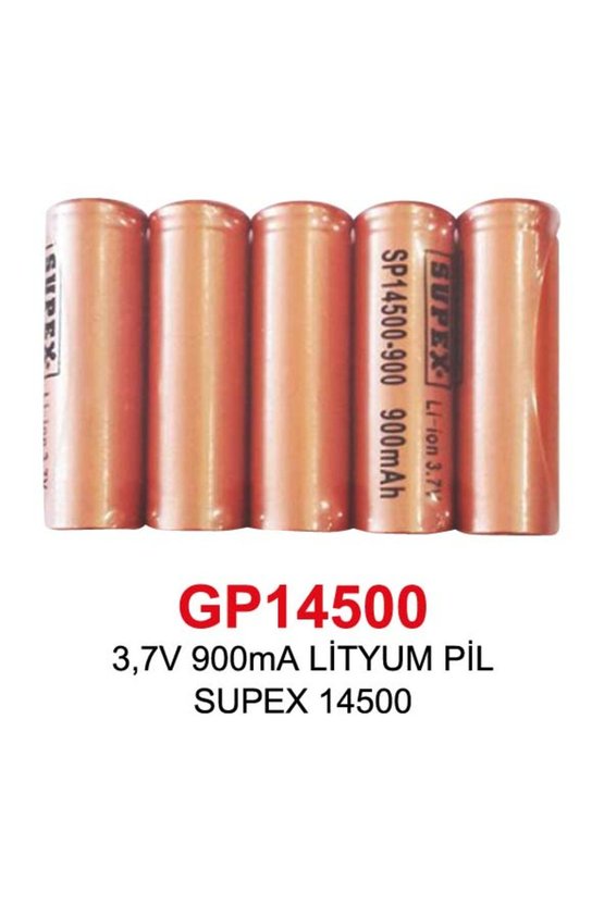 3,7V 900mA LİTYUM PİL SUPEX 14500