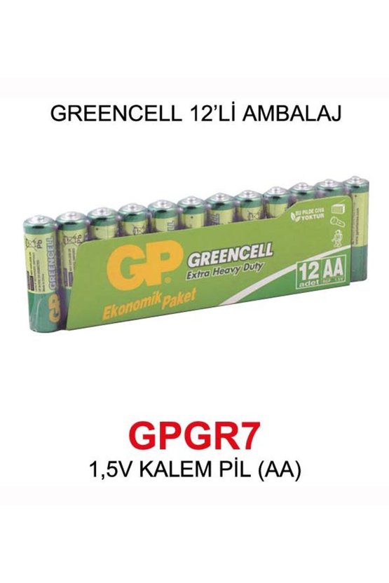 1,5V KALEM PİL (AA) - GREENCELL 12’Lİ AMBALAJ