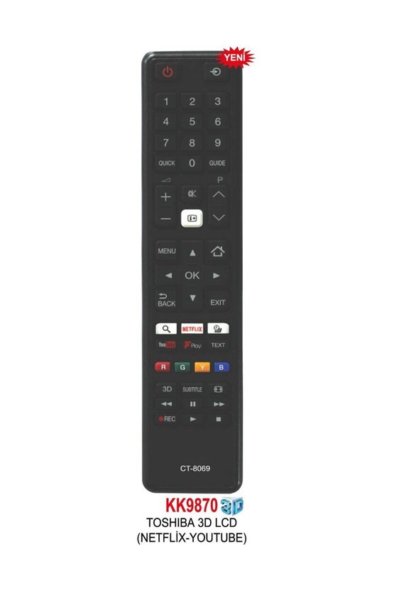 3D LCD (NETFLİX-YOUTUBE) Lcd KUMANDA