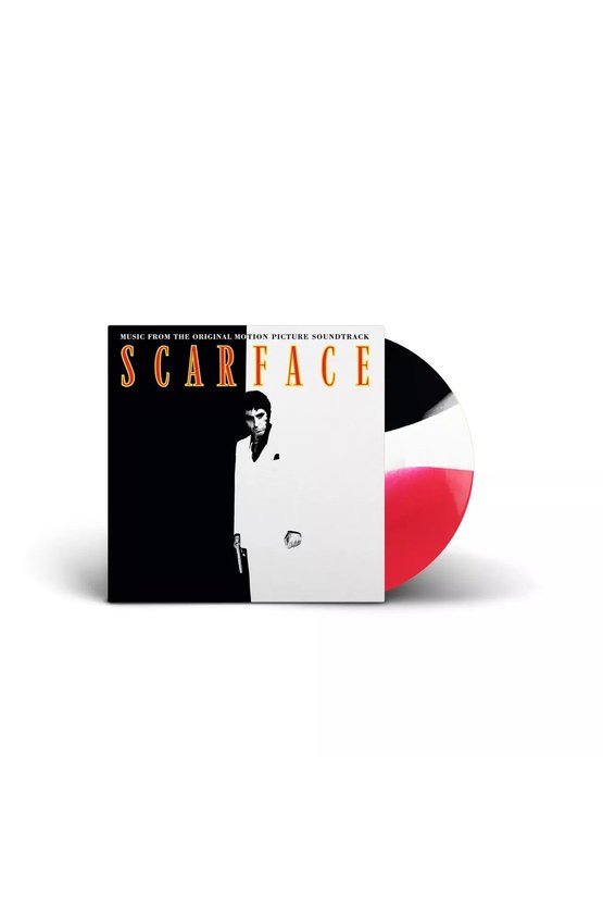 Scarface Soundtrack (Limited Edition Red, White And Black Swirl Vinyl) LP Plak