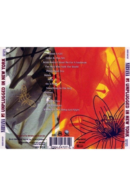 (Müzik CD sidir - Plak Değildir) CD Nirvana MTV Unplugged In New York CD