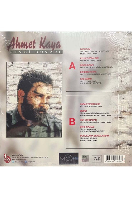 Ahmet Kaya Sevgi Duvarı (Kırmızı Renkli) LP Plak