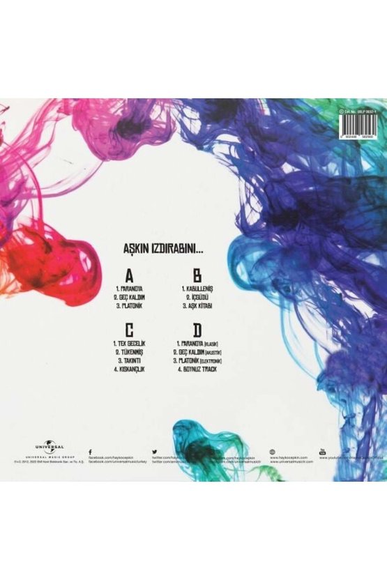 Hayko Cepkin Aşkın Izdırabını Double LP Plak