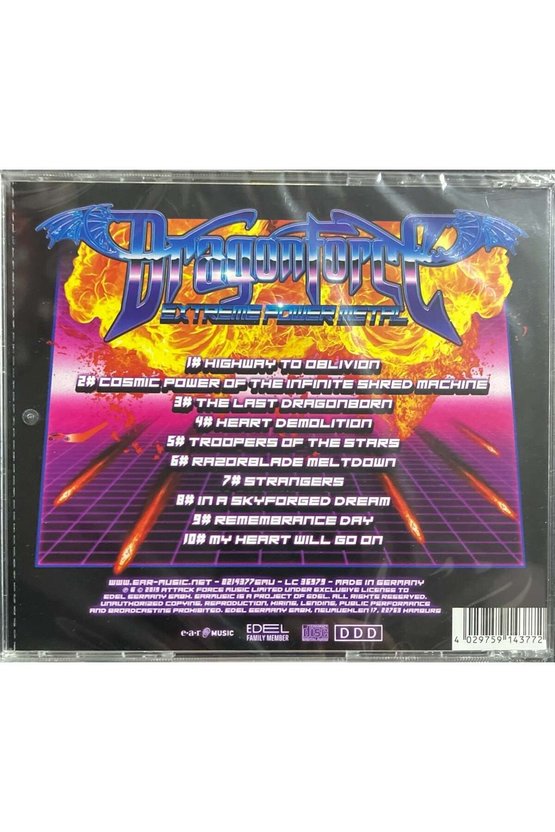 (Müzik CD sidir - Plak Değildir) CD Dragonforce Extreme Power Metal (Açılmamış Ambalajında) CD