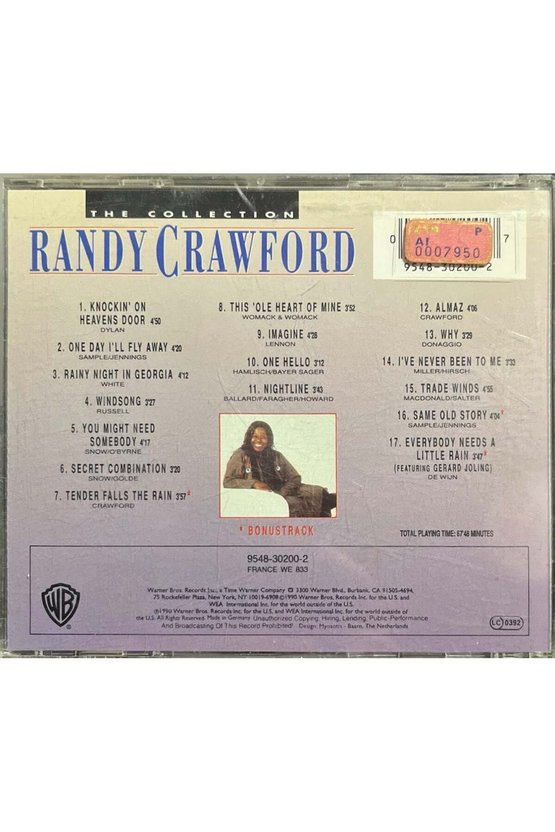 (Müzik CD sidir - Plak Değildir) CD Randy Crawford The Collection CD