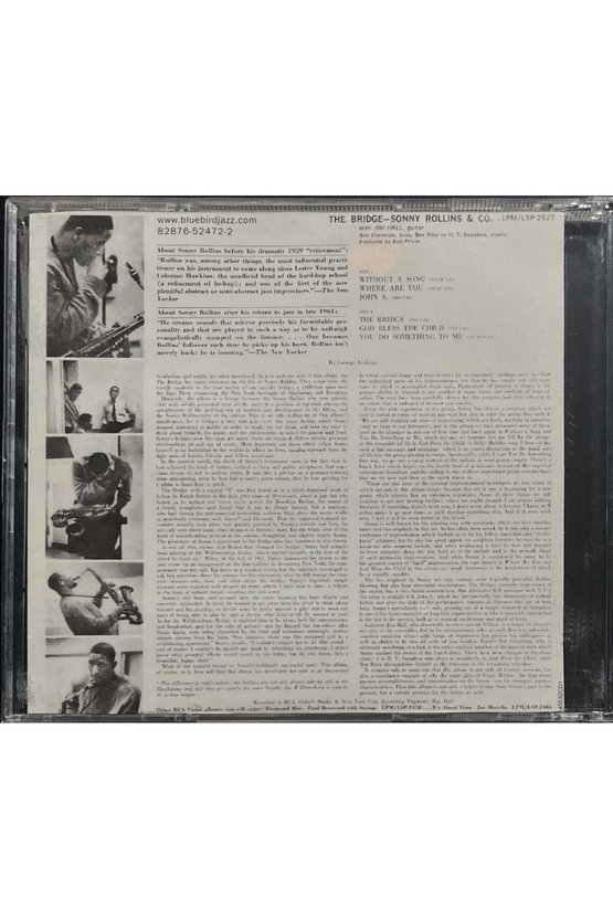 (Müzik CD si - Plak Değildir) CD Sonny Rollins The Bridge CD