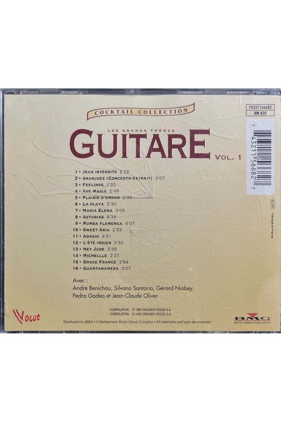 (Müzik CD si - Plak Değildir) CD Guitare Les Grands Themes Vol.1 CD
