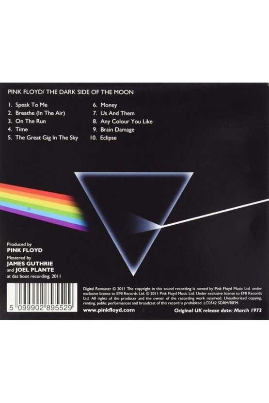 (Müzik CD sidir Plak Değildir) CD Pink Floyd The Dark Side of the Moon 50. YIl Remastred (Açılmamış