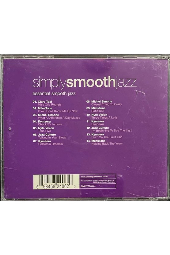 (Müzik CD si - Plak Değildir) CD Simply Smooth Jazz Essential Smooth Jazz CD